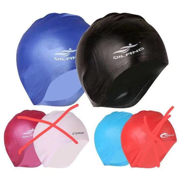 Swim Cap + Nose Clip + Ear Plugs Set